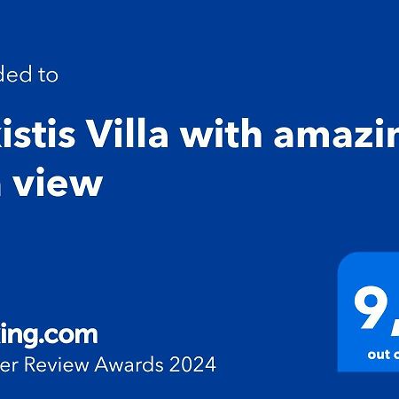 Alkistis Villa With Amazing Sea View Maroulas ภายนอก รูปภาพ