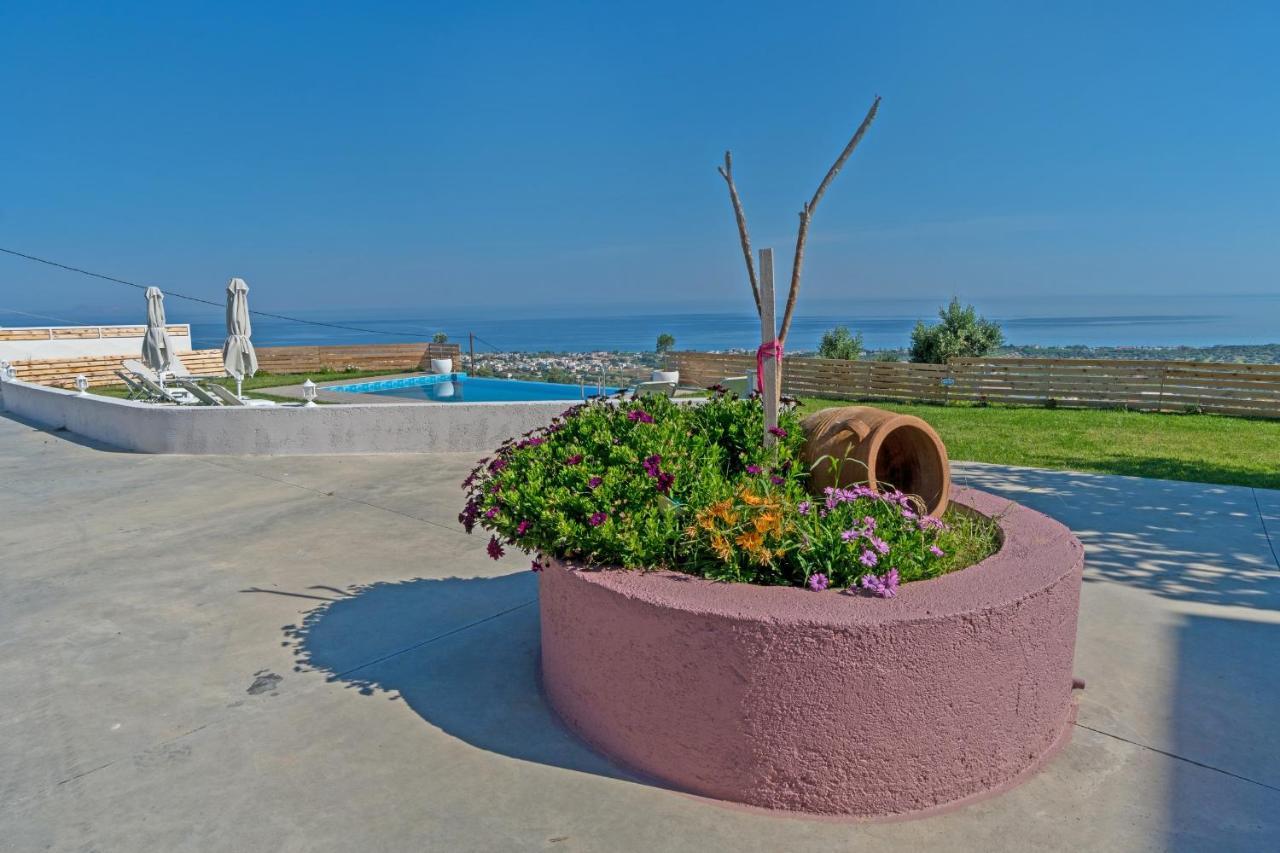 Alkistis Villa With Amazing Sea View Maroulas ภายนอก รูปภาพ
