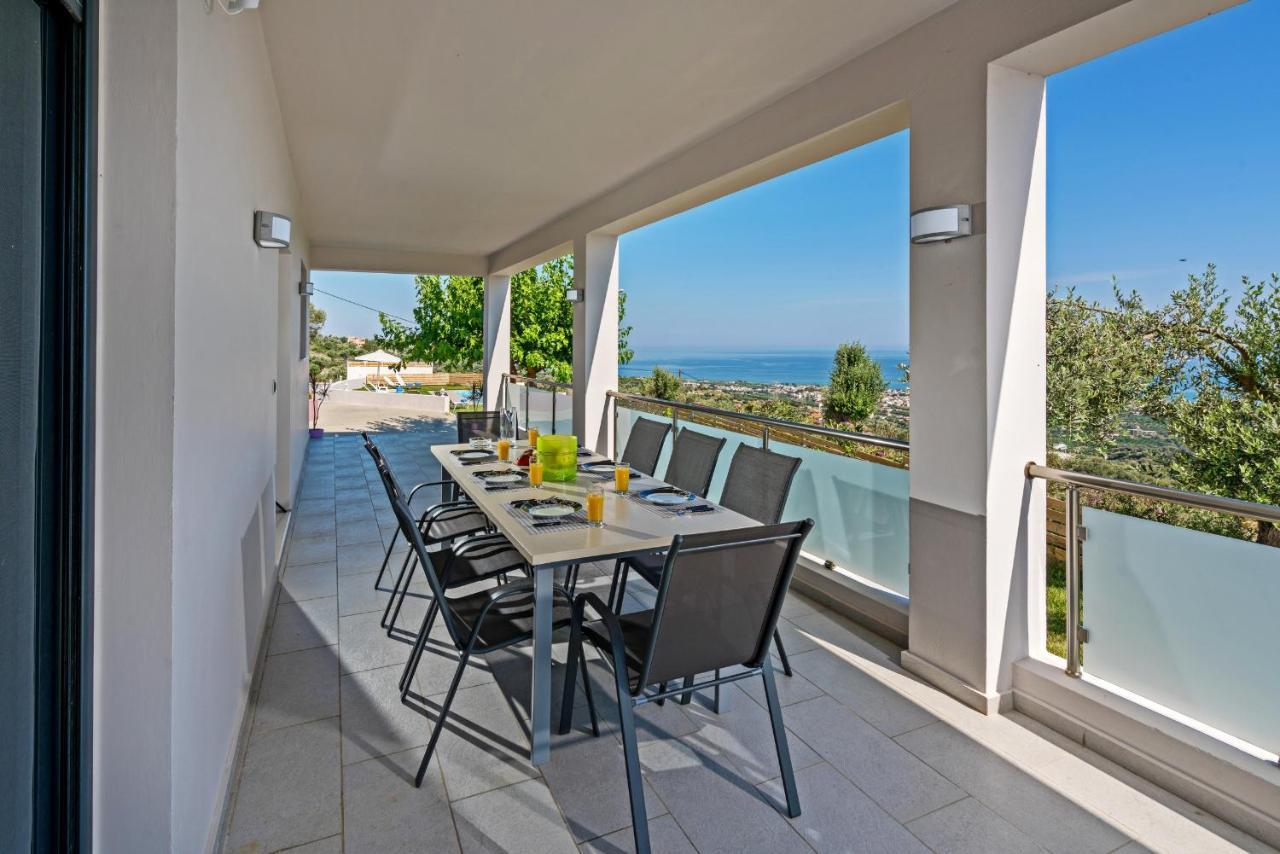 Alkistis Villa With Amazing Sea View Maroulas ภายนอก รูปภาพ