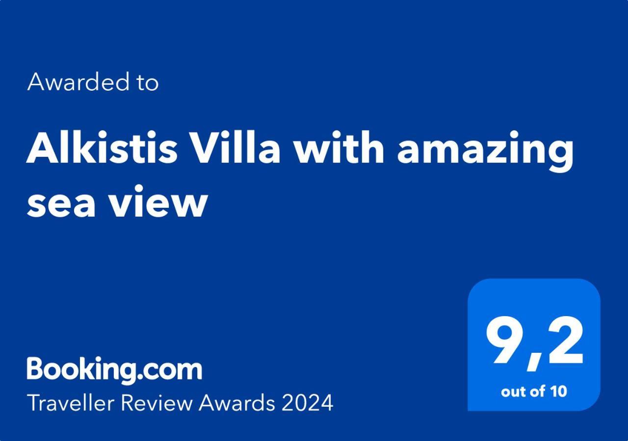 Alkistis Villa With Amazing Sea View Maroulas ภายนอก รูปภาพ